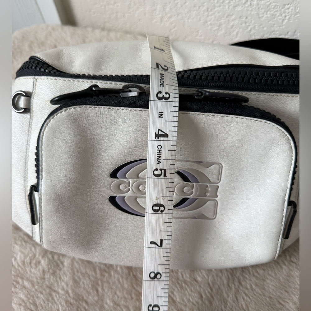 Coach Ivory and Black Crossbody Bag